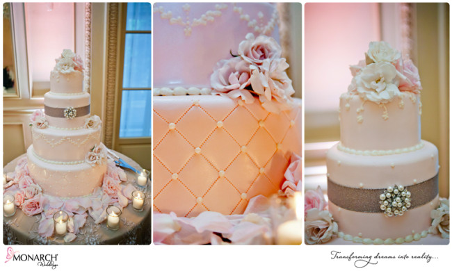 Blush-french-vintage-wedding-cake-pearl-and-rhinestone-detail-westgate-hotel Blush-french-vintage-wedding-cake-pearl-and-rhinestone-detail-westgate-hotel