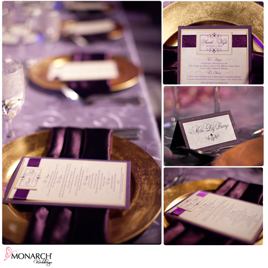 Gold-charger-plates-lavendar-swirl-linen-whimsique-menu Gold-charger-plates-lavendar-swirl-linen-whimsique-menu