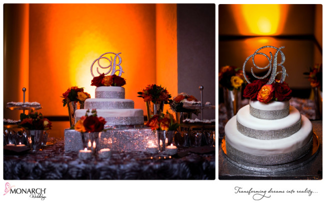 wedding-cake-with-orange-red-flowers-rhinestone-monogam-cake-topper wedding-cake-with-orange-red-flowers-rhinestone-monogam-cake-topper