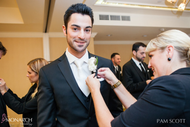 Grooms-Boutonnière-hotel-del-coronado-wedding Grooms-Boutonnière-hotel-del-coronado-wedding