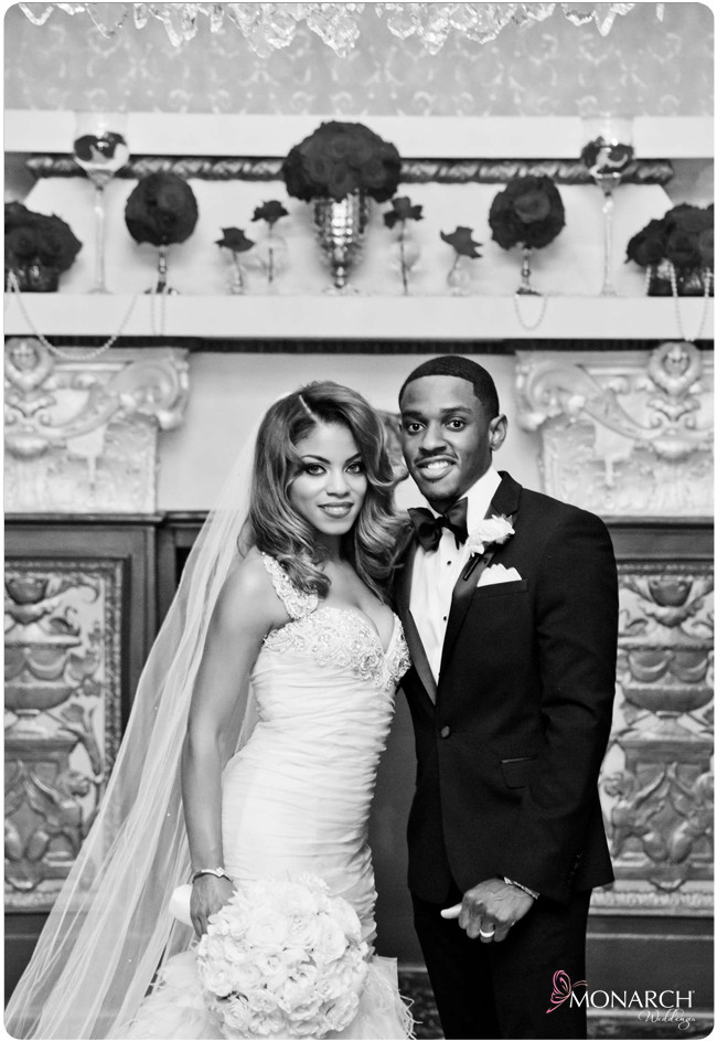 Black-and-white-bride-and-groom-us-grant-hotel Black-and-white-bride-and-groom-us-grant-hotel