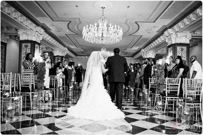 Bride-and-groom-coming-down-aisle Bride-and-groom-coming-down-aisle