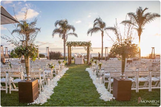 Hotel Del Coronado Wedding Sunset Twilight Ceremony San Go Hotel Del Windsor Lawn Wedding Round Seating Sunset