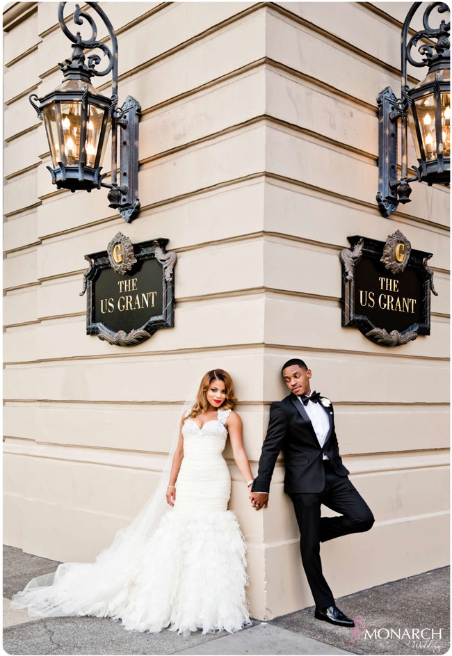 Us-Grant-Hotel-Wedding-Bride-and-Groom-vera-wang-tuxedo Us-Grant-Hotel-Wedding-Bride-and-Groom